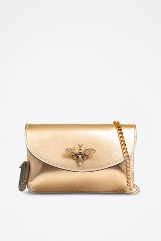 Sac bandoulière en cuir Aquilonia - Doré