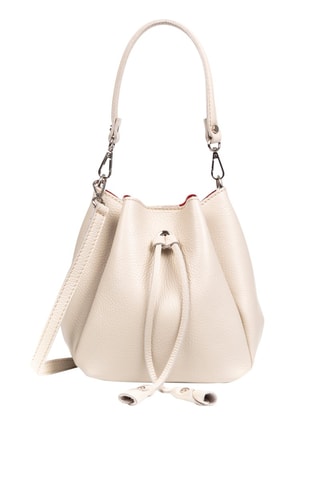 Sac seau en cuir Idea - Beige