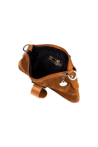 Sac bandoulière en nubuck - Marron