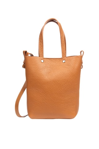 Sac porté épaule en cuir - Marron