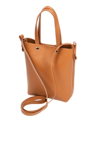 Sac porté épaule en cuir - Marron