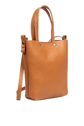 Sac porté épaule en cuir - Marron