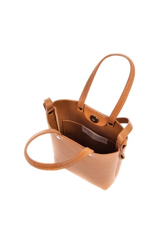 Sac porté épaule en cuir - Marron