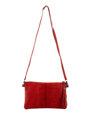 Sac bandoulière en cuir Deanna - Rouge