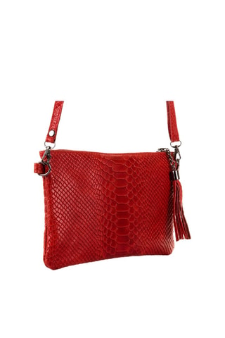 Sac bandoulière en cuir Deanna - Rouge