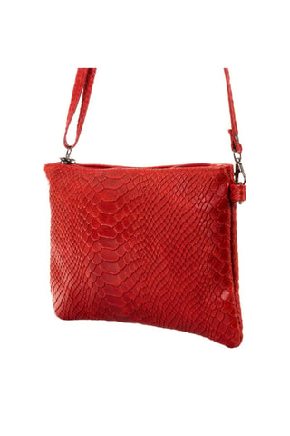 Sac bandoulière en cuir Deanna - Rouge
