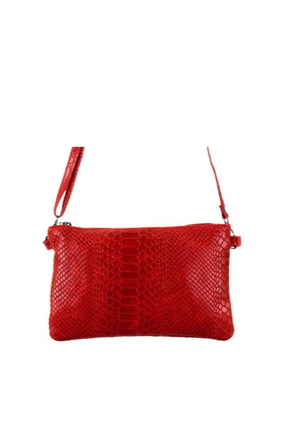 Sac bandoulière en cuir Deanna - Rouge