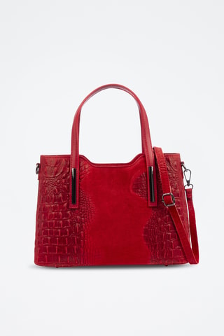Leren Schoudertas Fiesole - Rood