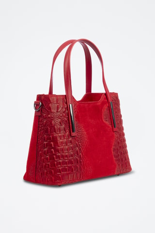 Leren Schoudertas Fiesole - Rood