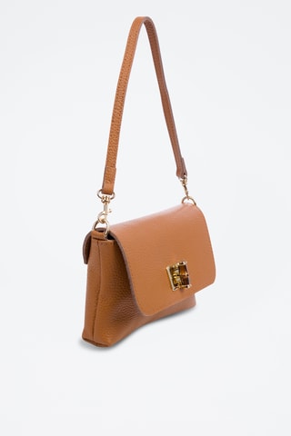 Sac porté épaule en cuir Belfiore - Marron