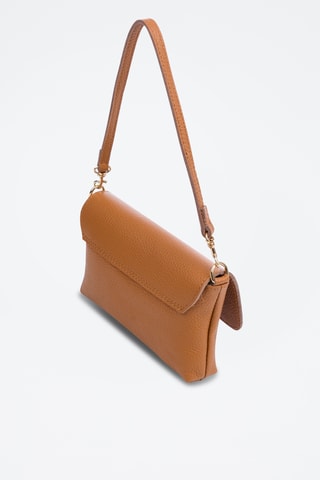 Sac porté épaule en cuir Belfiore - Marron