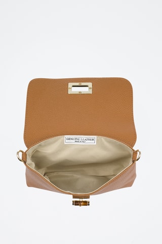 Sac porté épaule en cuir Belfiore - Marron
