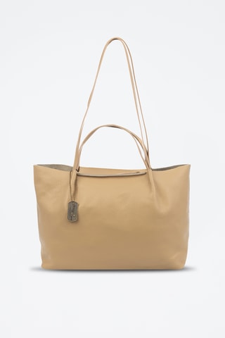 Sac porté épaule en cuir Battaglia - Marron