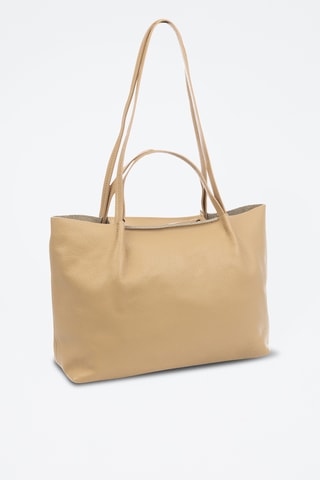 Sac porté épaule en cuir Battaglia - Marron