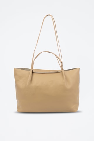Sac porté épaule en cuir Battaglia - Marron