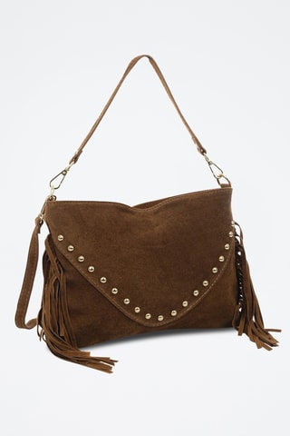 Nubuck Handtas Bellegra - Bruin