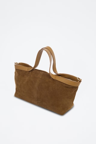 Leren Shopper Bassignana - Bruin