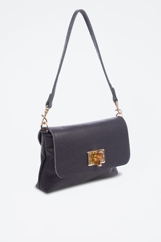 Sac porté épaule en cuir Belfiore - Noir