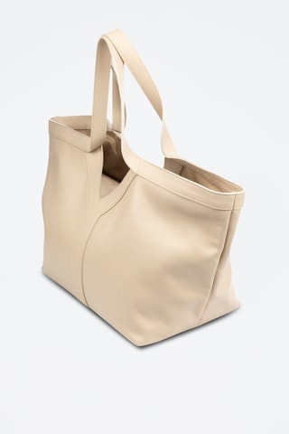 Leren Shopper Berlingo - Beige