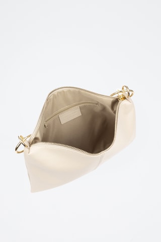 Sac porté épaule en cuir Bellusco - Beige