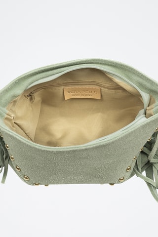 Nubuck Handtas Bellegra - Groen