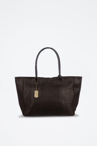 Sac porté épaule en cuir Avola - Marron