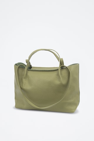 Leren Handtas Battaglia - Groen