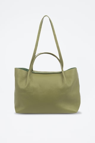 Leren Handtas Battaglia - Groen