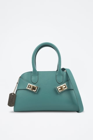 Leren Handtas Bernalda - Turquoise