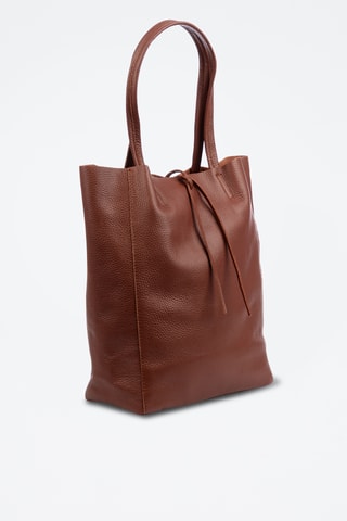 Sac porté épaule en cuir Sibari - Marron