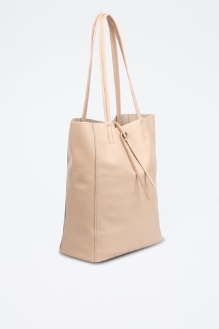 Cabas en cuir - Beige