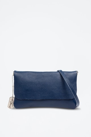 Sac bandoulière en cuir Aymavilles - Bleu