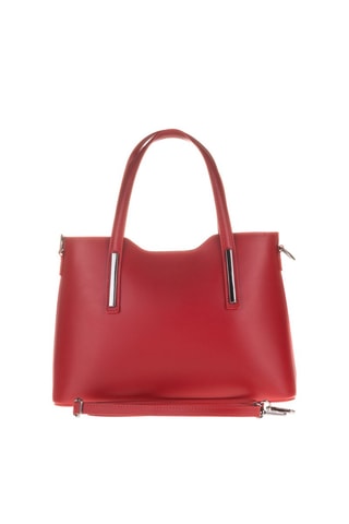 Cabas en cuir Cannobio - Rouge