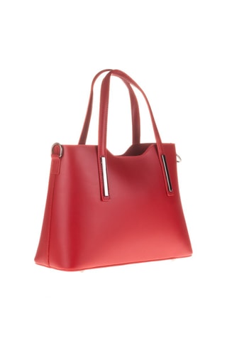Cabas en cuir Cannobio - Rouge
