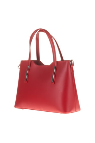 Cabas en cuir Cannobio - Rouge
