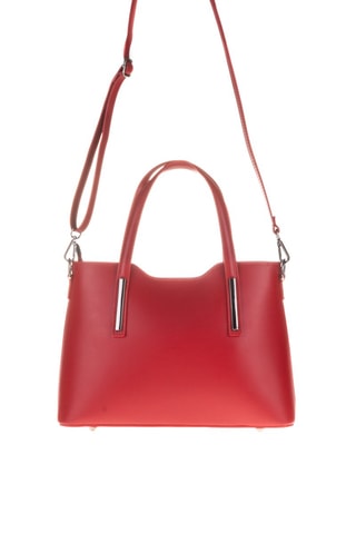 Cabas en cuir Cannobio - Rouge