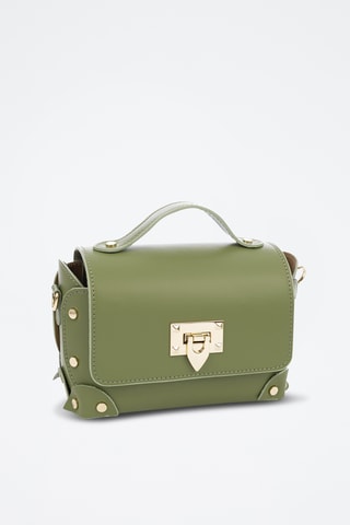 Leren Schoudertas Barrali - Groen