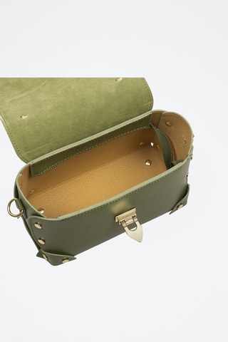 Leren Schoudertas Barrali - Groen