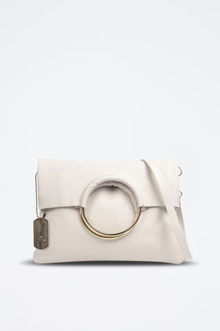 Sac bandoulière en cuir Bertinoro - Beige