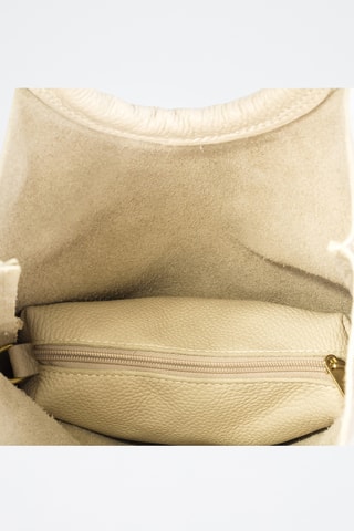 Sac bandoulière en cuir Bertinoro - Beige