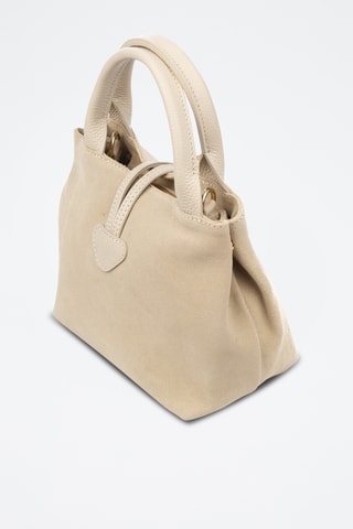 Nubuck Handtas Bersone - Beige