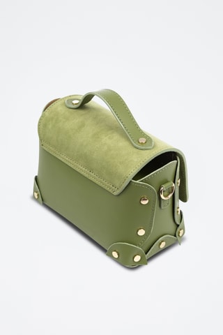 Leren Schoudertas Barrali - Groen