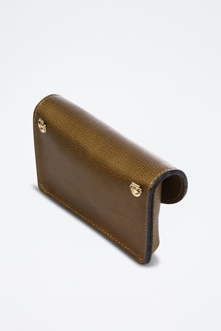 Leren Clutch Aquilonia - Mosterdgeel