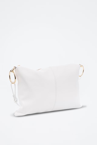 Sac porté épaule en cuir Bellusco - Blanc