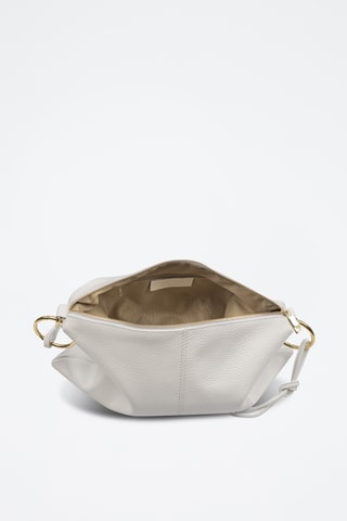 Sac porté épaule en cuir Bellusco - Blanc