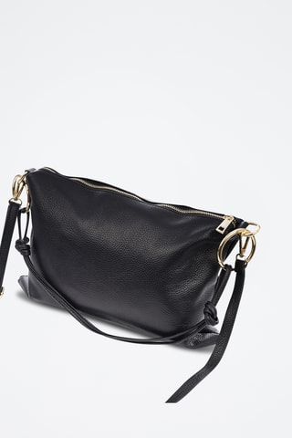 Sac porté épaule en cuir Bellusco - Noir