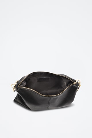 Sac porté épaule en cuir Bellusco - Noir