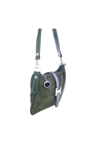 Sac porté épaule en nubuck - Vert