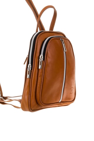 Leren Rugtas Camel - Bruin