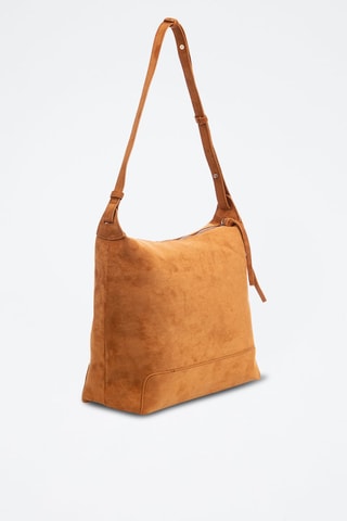 Nubuck Schoudertas Atella - Bruin - Bruin